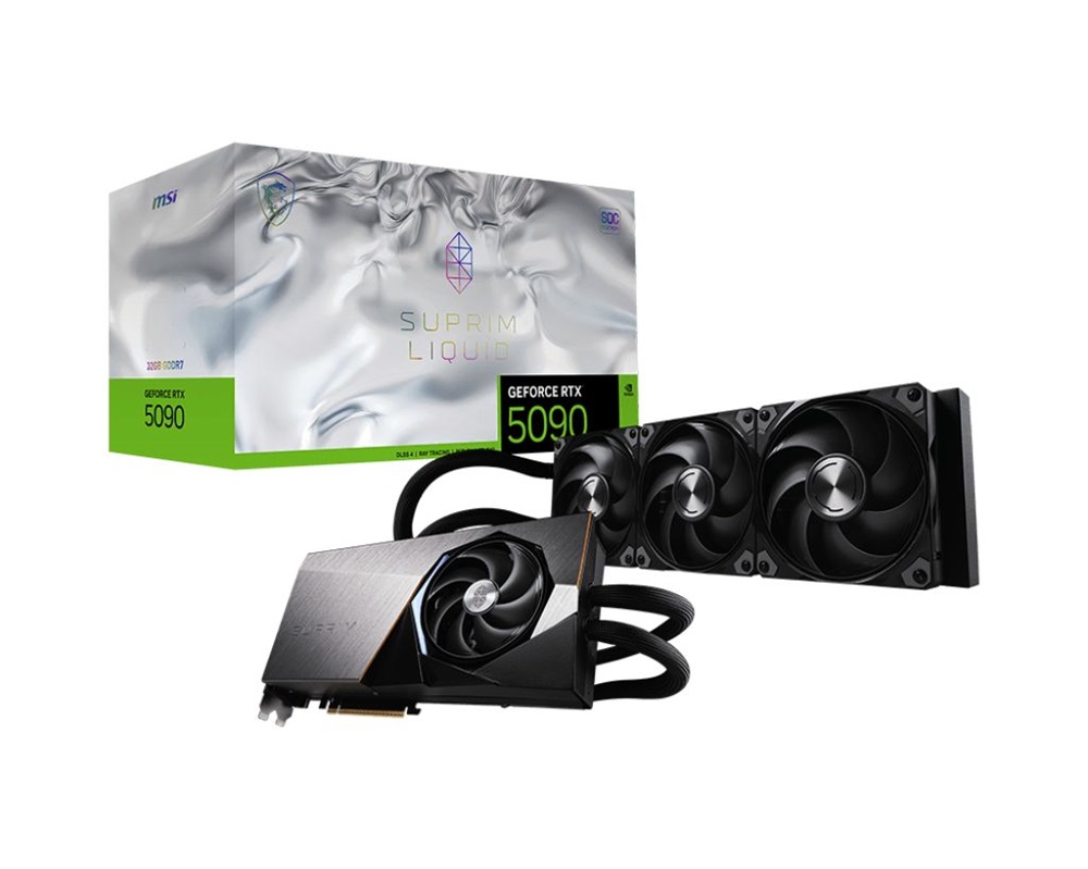 MSI RTX 5090 Suprim Liquid nVidia 32GB DDR7 PCIe videókártya