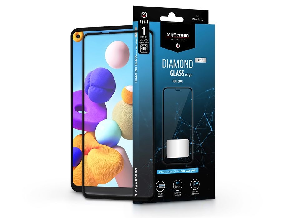 MSP LA-1980 Galaxy A21s 2.5D üveg kijelzővédő fólia