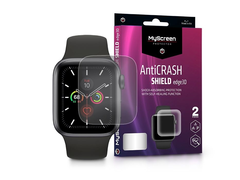 MSP LA-1982 Apple Watch S 4/5 (44mm) 3D 2db-os kijelzővédő fólia