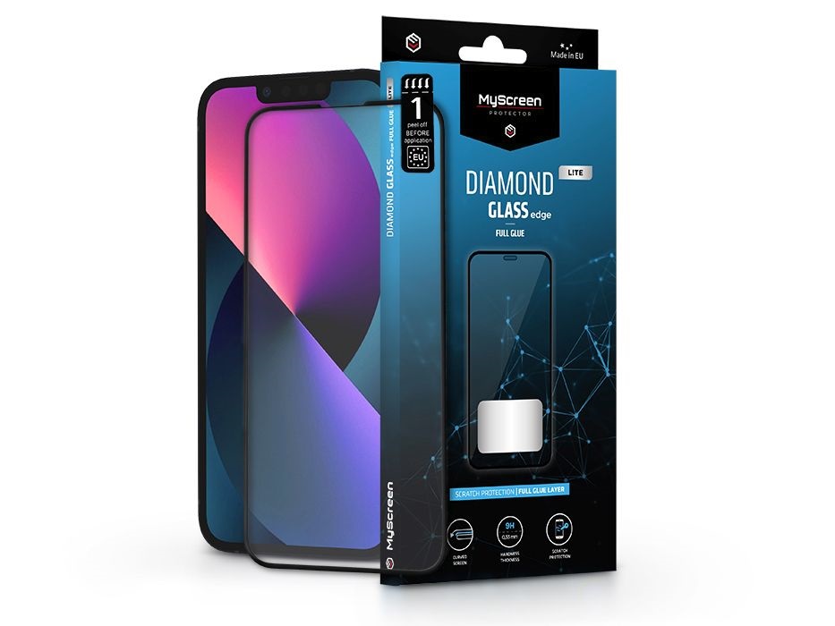 MSP LA-1994 iPhone 13/13 Pro/14/14 Pro/16e 2.5D üveg kijelzővédő fólia