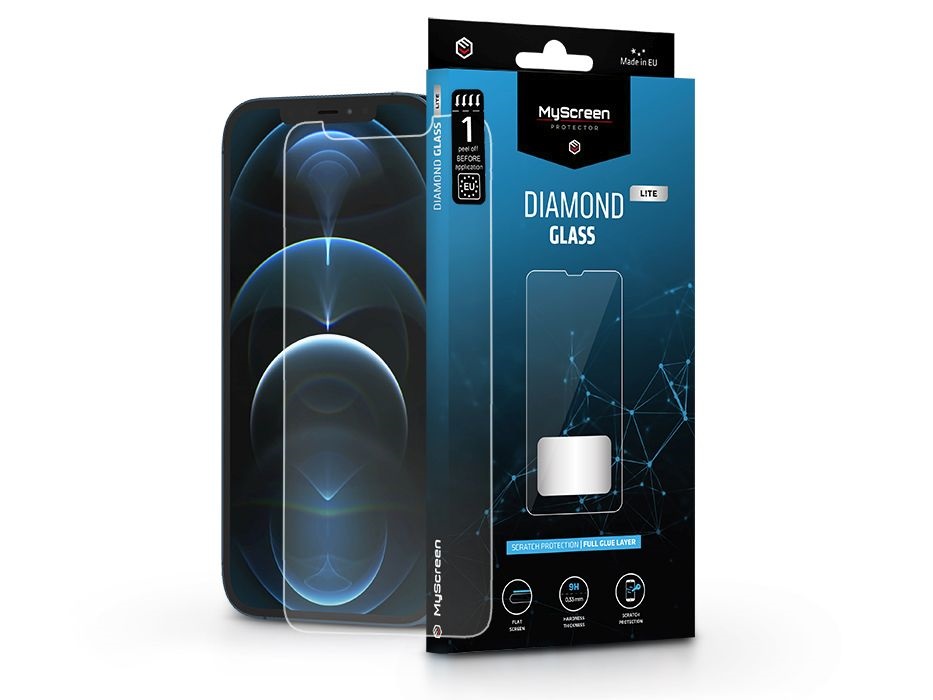 MSP LA-2019 iPhone 12 Pro Max Diamond Glass üveg kijelzővédő fólia