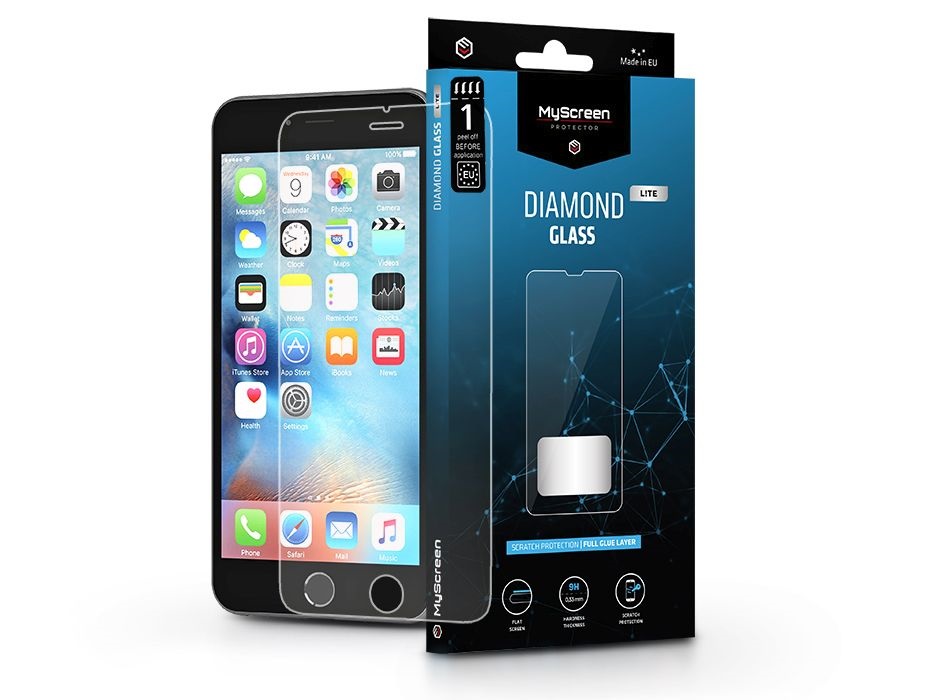 MSP LA-2077 iPhone 6/6S Diamond Glass Lite edzett üveg kijelzővédő fólia