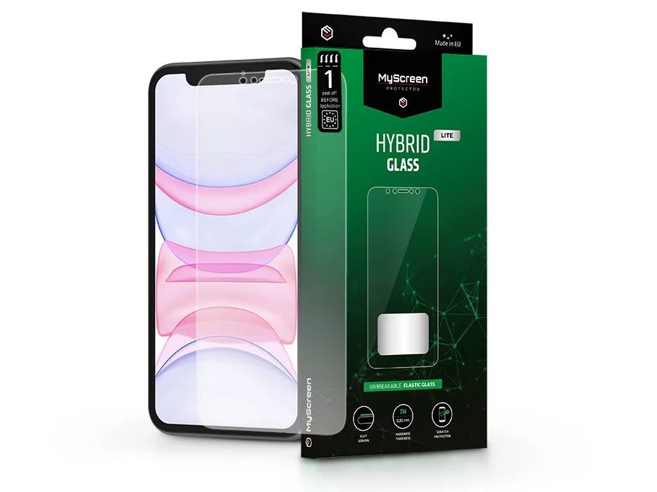 MSP LA-2096 iPhone XR/11 Hybrid Glass Lite rugalmas üveg kijelzővédő fólia