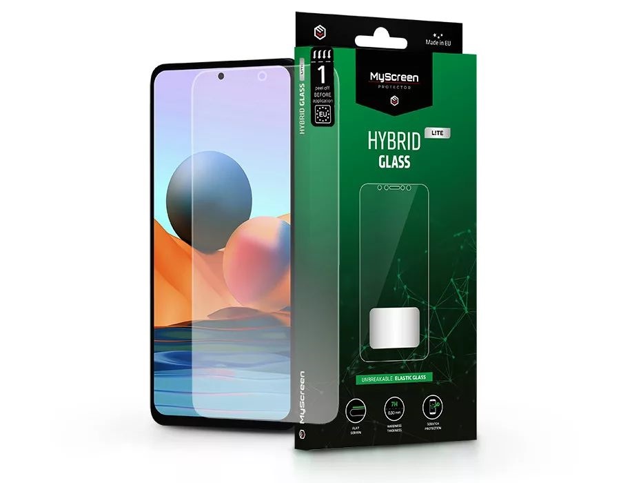 MSP LA-2101 Redmi Note 10 Pro Hybrid Glass Lite rugalmas üveg kijelzővédő fólia