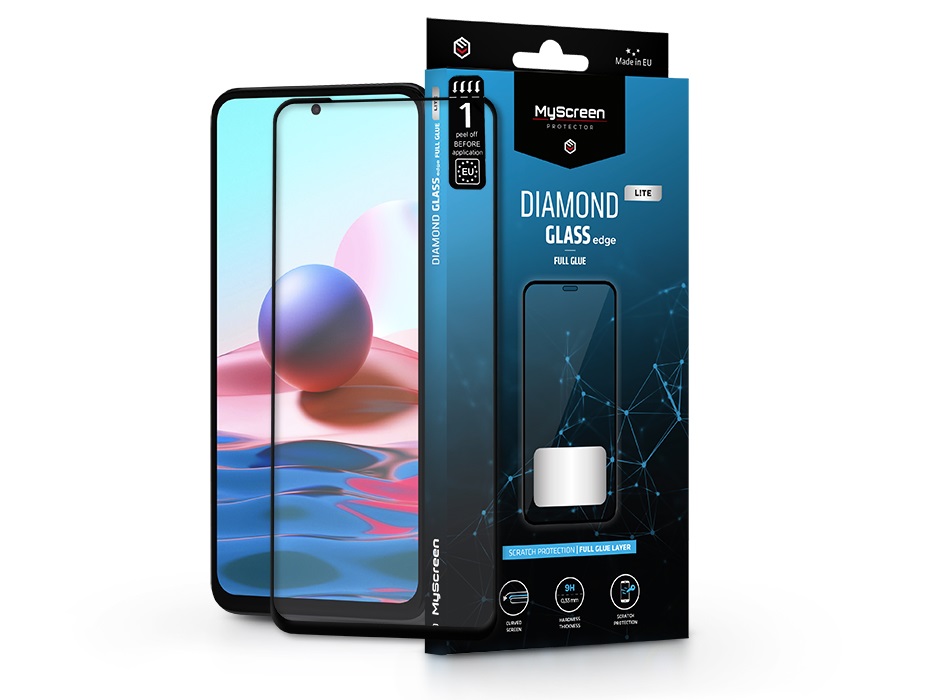 MSP LA-2120 Xiaomi Redmi Note 10/Note 10S Diamond Glass Lite Edge2.5D edzett üveg képernyővédő