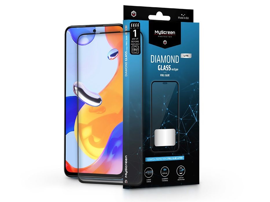 MSP LA-2166 Xiaomi Redmi Note 11 Pro/11 Pro+ Diamond Glass Lite Edge2.5D edzett üveg képernyővédő