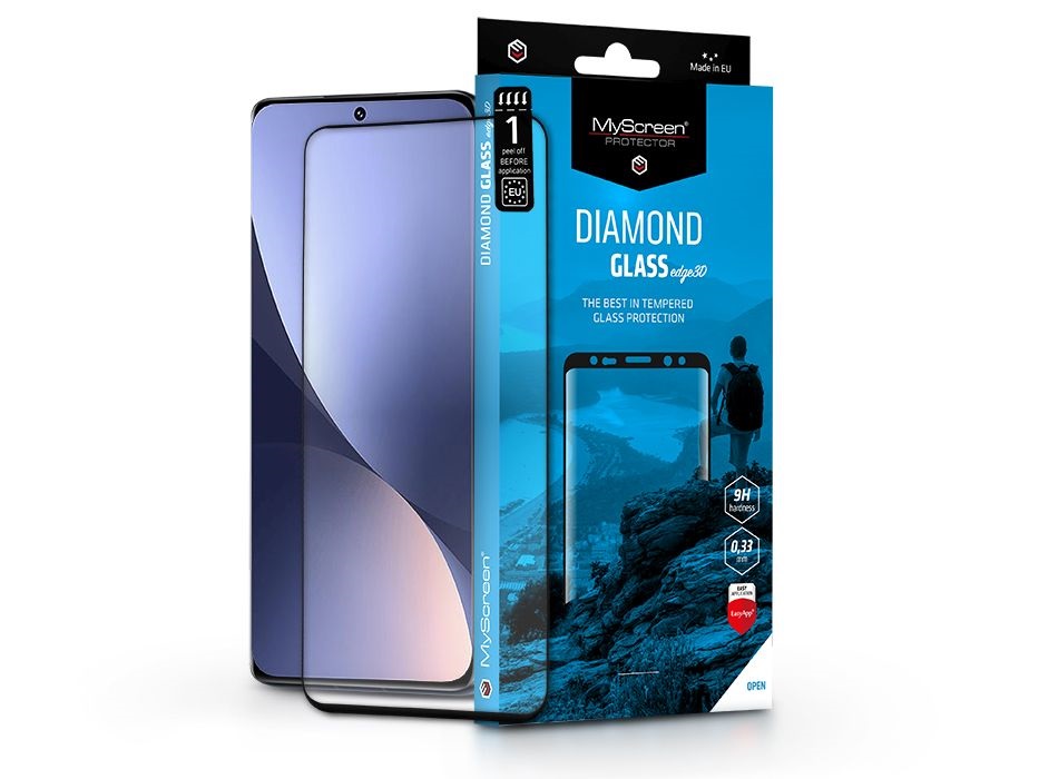 MSP LA-2179 Xiaomi 12/12X ívelt kijelzőhöz Diamond Glass Edge3D edzett üveg képernyővédő
