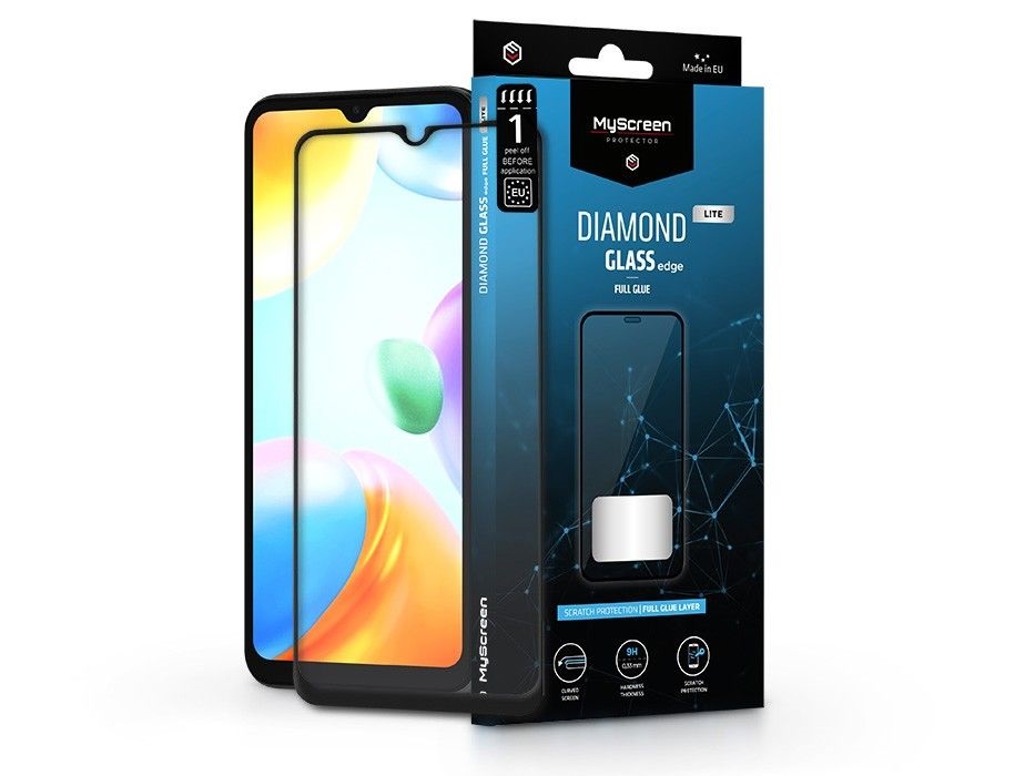MSP LA-2224 Redmi 10C Diamond Glass Lite Edge 2.5D edzett üveg képernyővédő