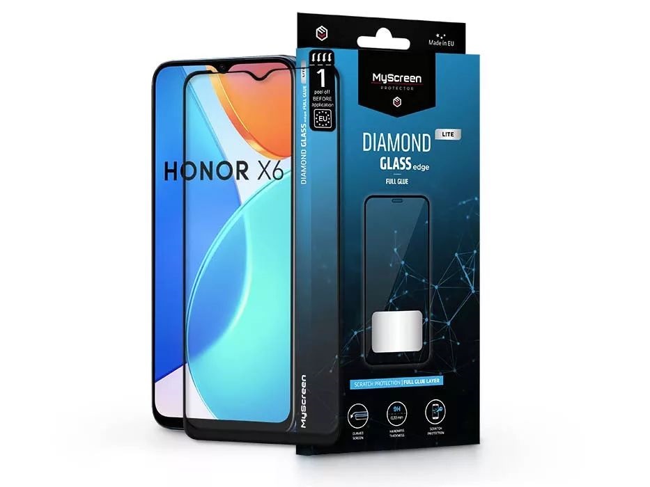 MSP LA-2229 Honor X6 Diamond Glass Lite Edge2.5D edzett üveg kijelzővédő fólia