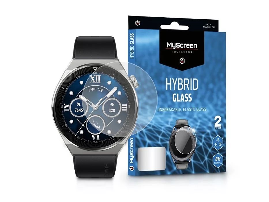 MSP LA-2263 Huawei Watch GT 3 Pro (46mm) Hybrid Glass 2db rugalmas üveg kijelzővédő fólia
