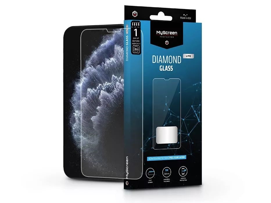 MSP LA-2267 iPhone X/XS/11 Pro Diamond Glass Lite Edge 2.5D edzett üveg kijelzővédő fólia