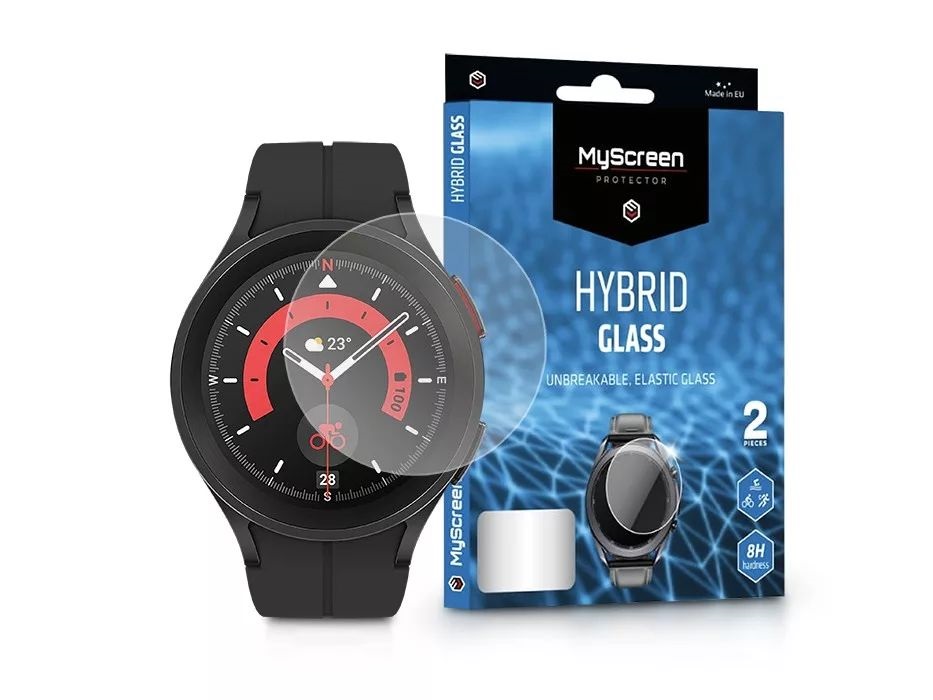 MSP LA-2285 Galaxy Watch 5 Pro Hybrid Glass 2db rugalmas üveg kijelzővédő fólia