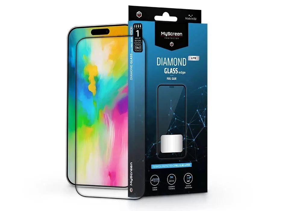 MSP MD9228 DGLFG iPhone 16 Pro Max/17 Pro 2.5D 9H fekete üveg kijelzővédő