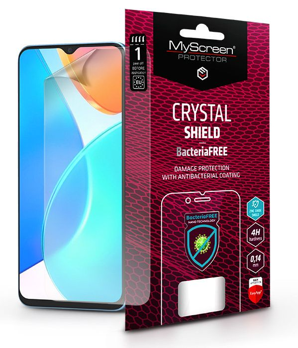 MSP MS215121 Honor X8 5G/X6 4G/X6S Crystal Glass edzett üveg antibakteriális képernyővédő fólia