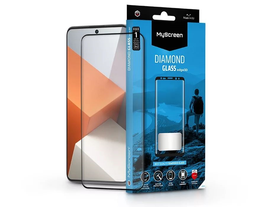 MSP MS228138 Xiaomi Redmi Note 13 Pro+ Diamond Glass Edge edzett üveg képernyővédő fólia