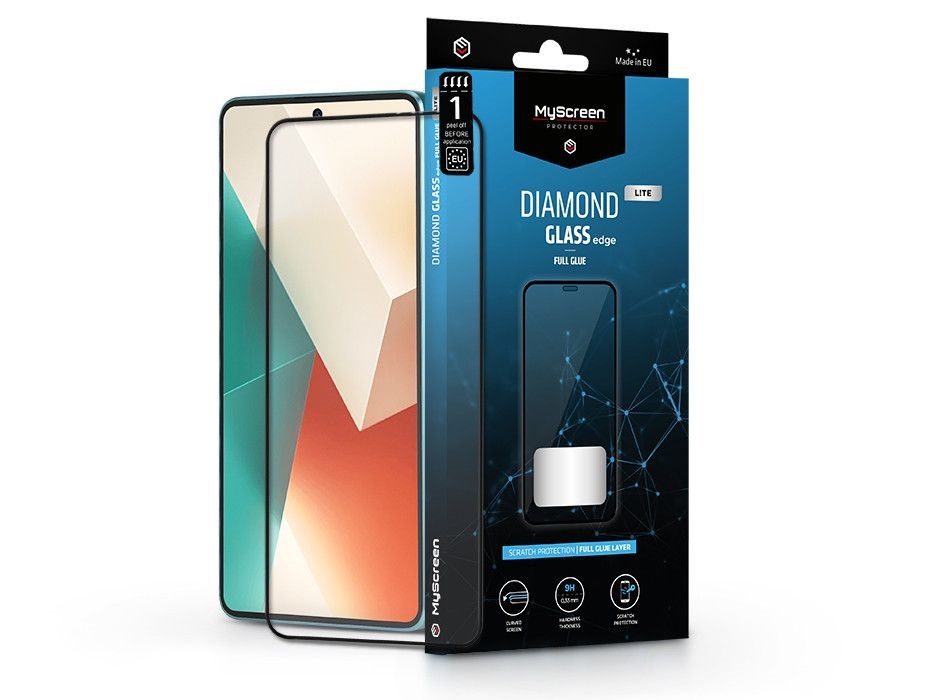MSP MS228251 Xiaomi Redmi Note 13 4G/Redmi Note 13 5G Diamond Glass Lite Edge edzett üveg képernyővédő fólia