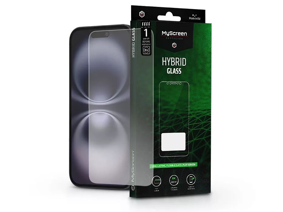 MSP MS240062 iPhone 16 Hybrid Glass Lite rugalmas üveg képernyővédő fólia