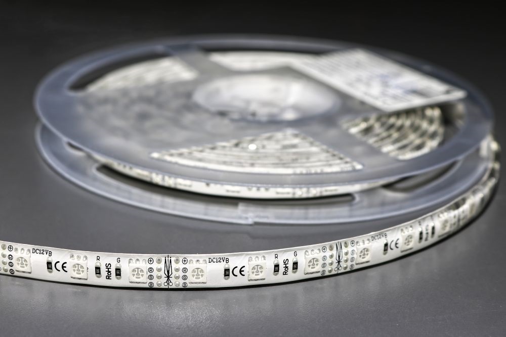 MW HQS-5050 5M 60LED/m 14,4W/m 12V RGB vízálló LED szalag