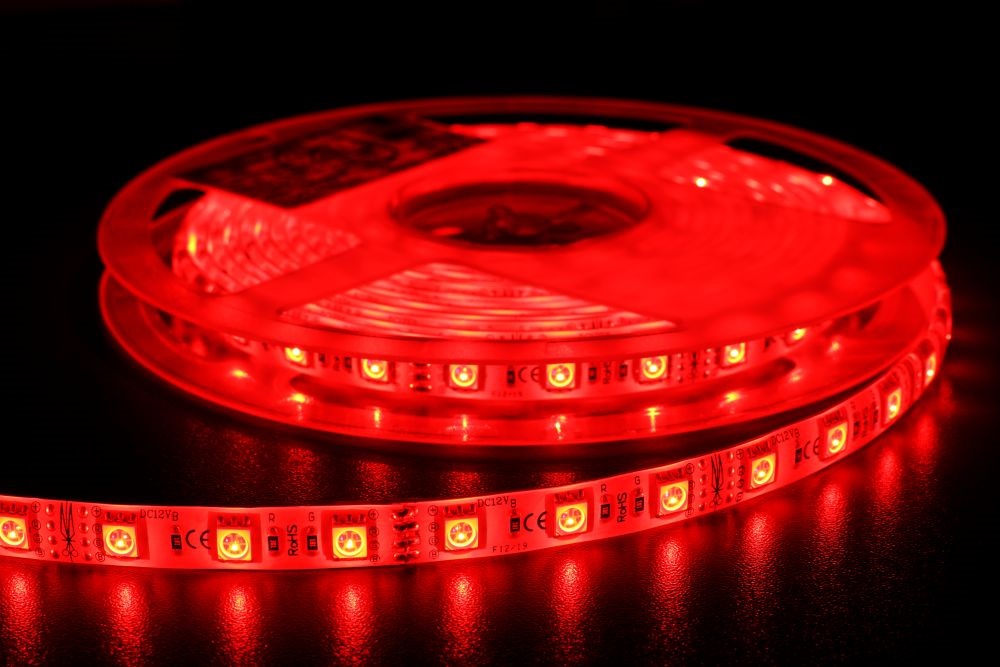 MW HQS-5050 5M 60LED/m 14,4W/m 12V RGB vízálló LED szalag