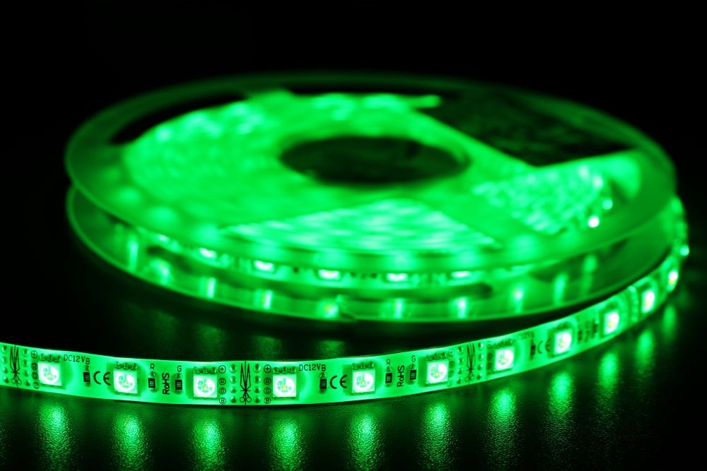 MW HQS-5050 5M 60LED/m 14,4W/m 12V RGB vízálló LED szalag