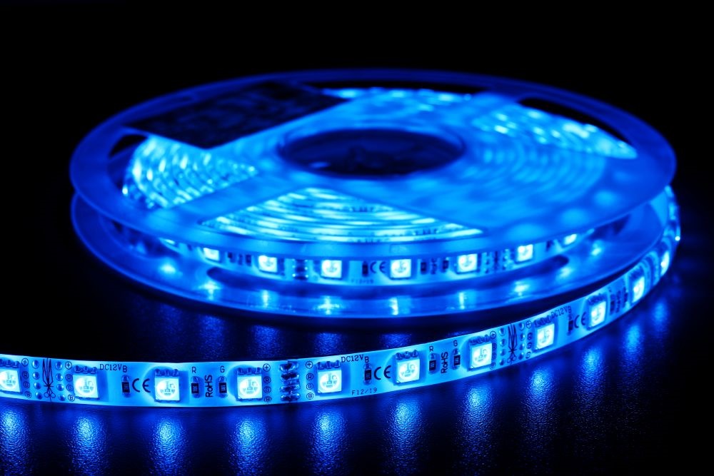 MW HQS-5050 5M 60LED/m 14,4W/m 12V RGB vízálló LED szalag