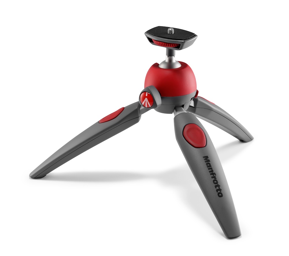 Manfrotto Pixi Evo 2 szekciós mini piros tripod