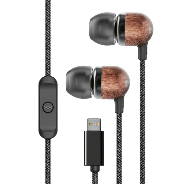 Marley Smile Jamaica USB-C vezetékes fekete fülhallgató