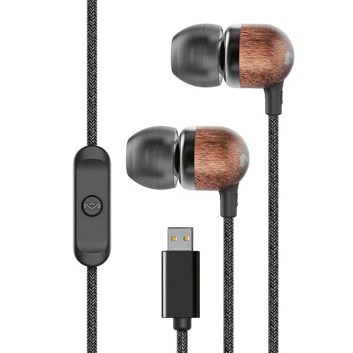 Marley Smile Jamaica USB-C vezetékes fekete fülhallgató