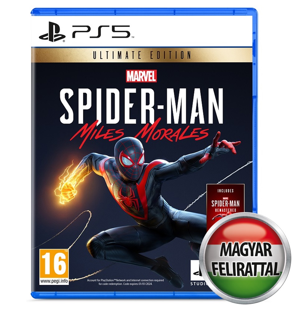 Marvel`s Spider-Man Miles Morales Ultimate Edition (magyar felirat) PS5 játékszoftver (Használt - A)