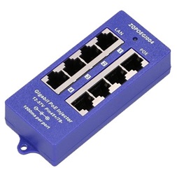 MaxLink 4Port Gigabit 12V~57V DC PoE Injector