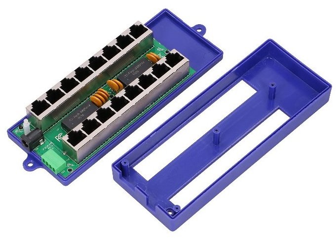 MaxLink 8 Port Gigabit 12V~57V DC PoE Injector