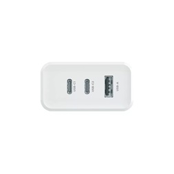 Maxlife ML081094 45W 2xType-C + USB fehér gyorstöltő adapter