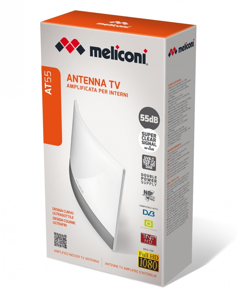 Meliconi AT55 R1 USB W erősített digitális beltéri DVB-T antenna