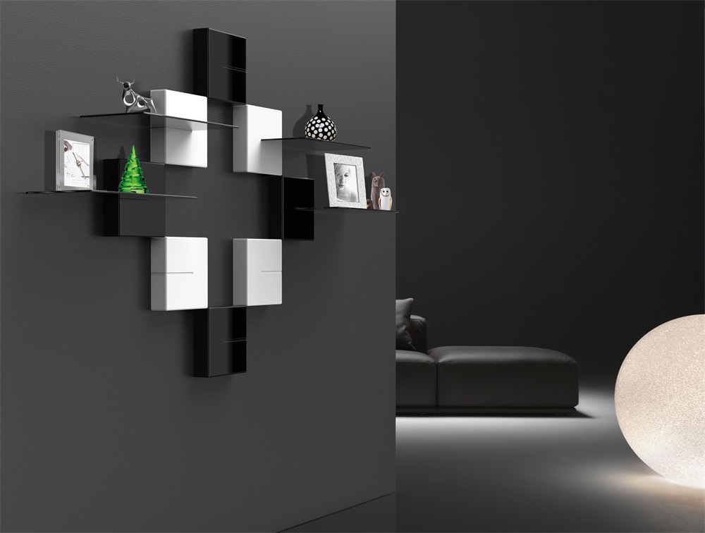 Meliconi Ghost Cubes Shelf fehér AV polc