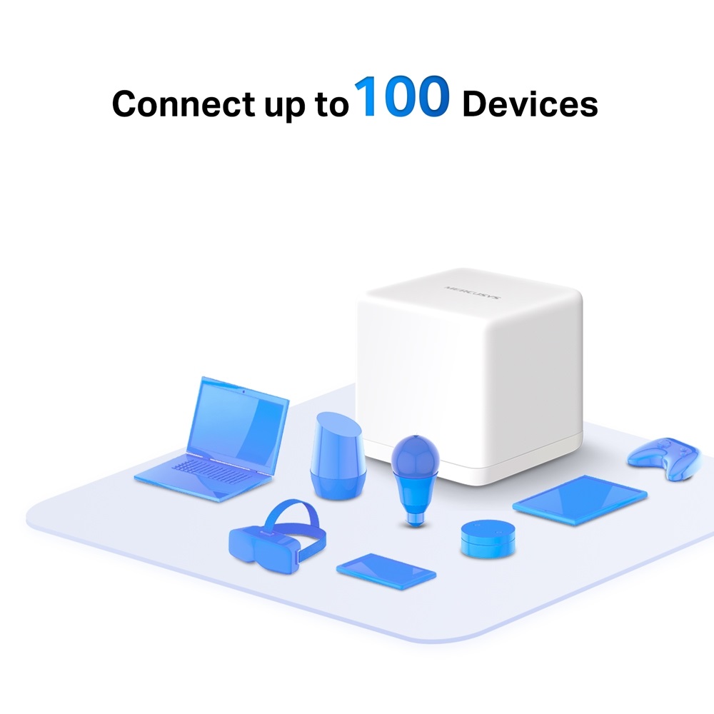 Mercusys Halo H30G(3-pack) AC1300 fehér otthoni Mesh Wi-Fi rendszer (3db) - R