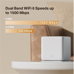 Mercusys Halo H60X(2-pack)  AX1500 fehér otthoni mesh Wi-Fi 6 rendszer (2db) - R