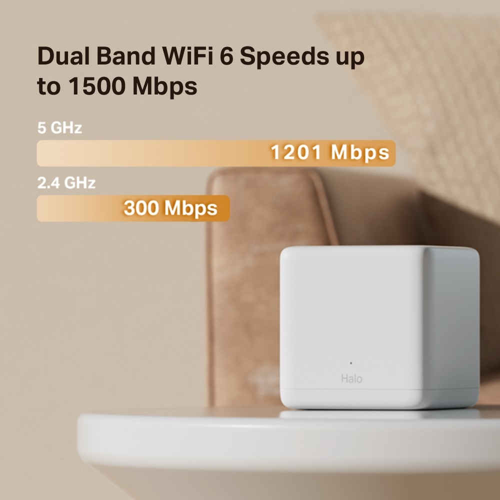 Mercusys Halo H60X(2-pack)  AX1500 fehér otthoni mesh Wi-Fi 6 rendszer (2db) - R