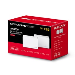 Mercusys Halo H80X(2-pack) AX3000 fehér otthoni Mesh Wi-Fi 6 rendszer (2db) - R