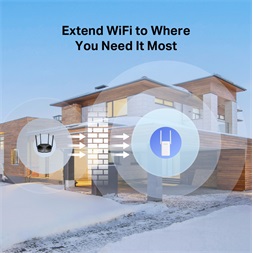 Mercusys ME80X AX3000 Wi-Fi 6 fehér lefedettségnövelő - R