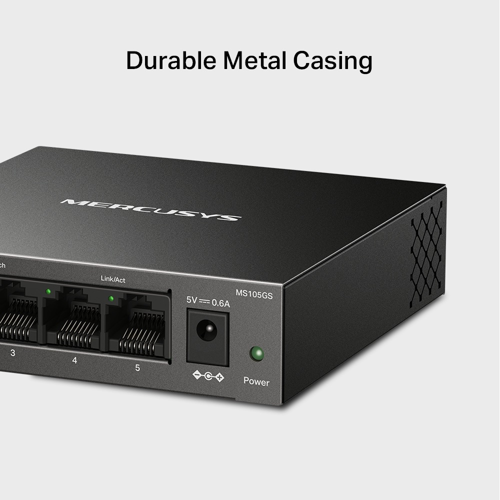 Mercusys MS105GS 5 portos Gigabit asztali switch - R