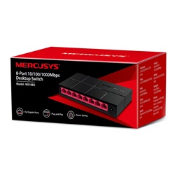 Mercusys MS108G 8 portos 1000Mbps fekete asztali switch