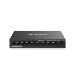 Mercusys MS110P 10port 10/100Mbps FE LAN 8xPoE+ LAN port nem menedzselhető asztali PoE+ Switch