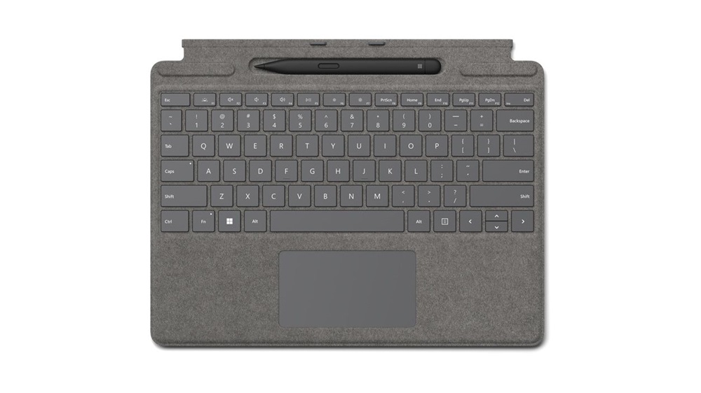 Microsoft 8X6-00235 Surface Pro Signature 2024 US ENG platina billentyűzetes tok + slim toll