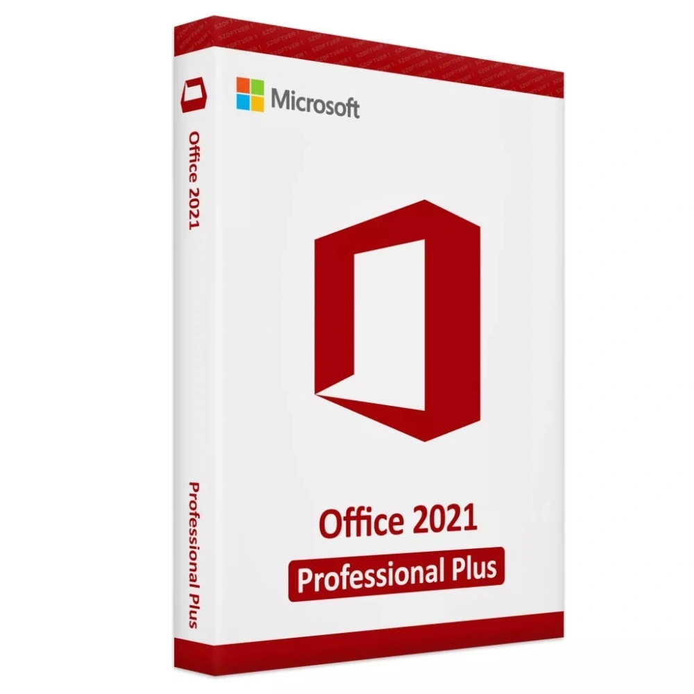 Microsoft Office 2021 Professional Plus verzió - dobozos, INTL, online, medialess, PC - szoftver