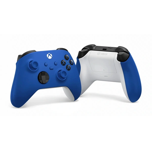 Microsoft QAU-00009 Xbox Series X|S/Xbox One Shock vezeték nélküli kék kontroller (Újracsomagolt)
