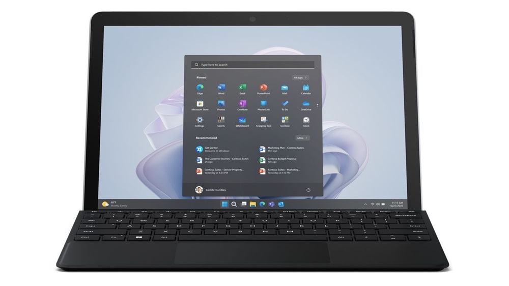 Microsoft Surface Go 4 Vállalati verzió XGT-00007 10,5" 8/64GB platina Wi-Fi tablet