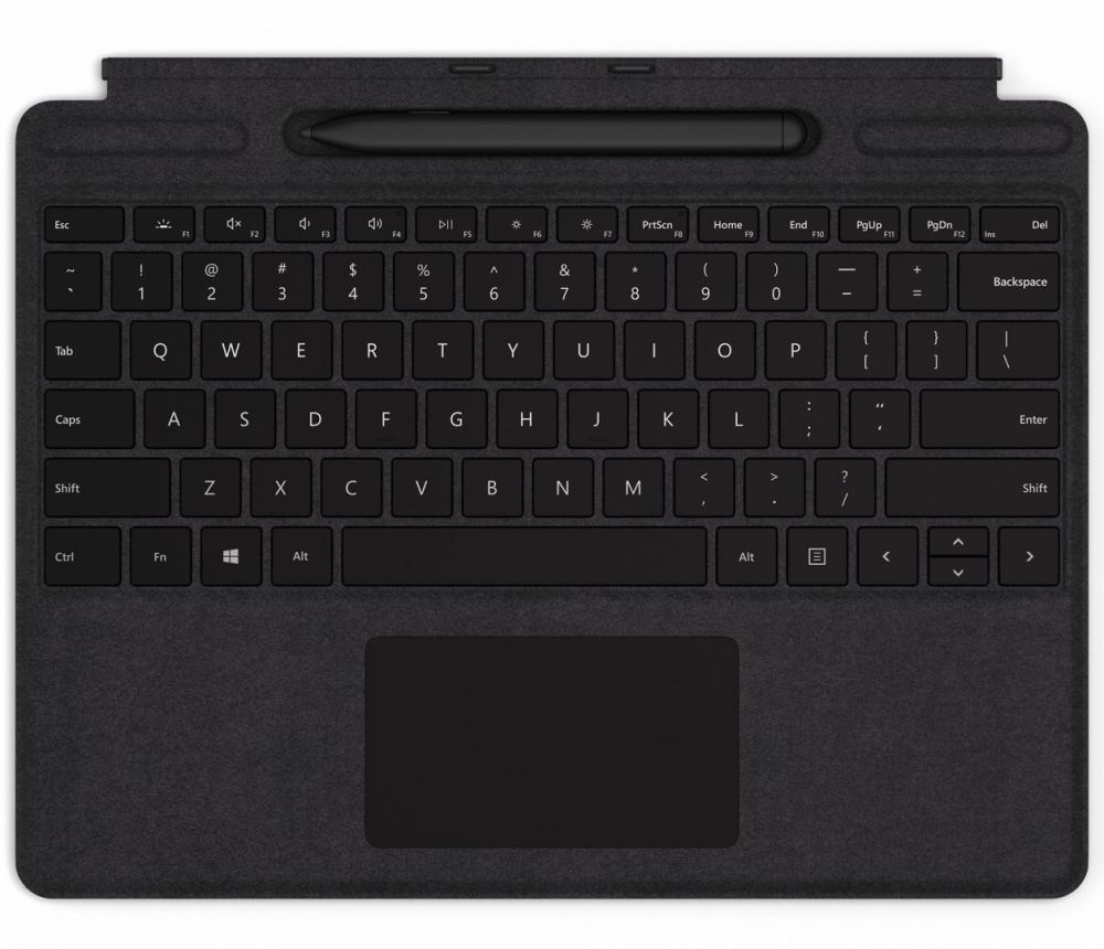 Microsoft Surface Go HUN fekete billentyűzetes tok