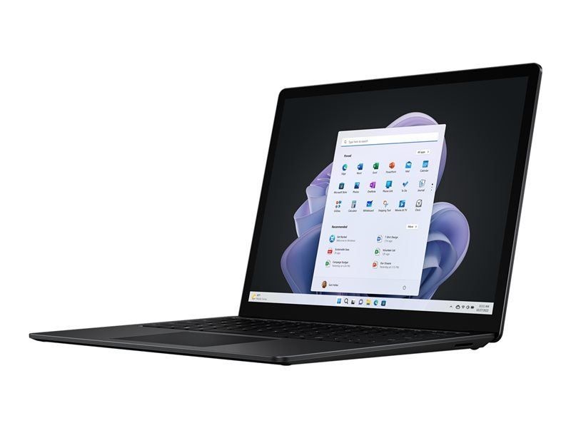 Microsoft Surface Laptop 5 13,5"/Intel Core i7-1255U/16GB/512GB/Int.VGA/Win11/fekete laptop