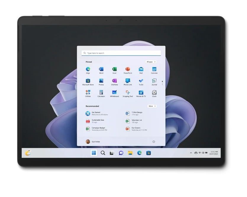 Microsoft Surface Pro 9 13" i5 8/256GB grafitszürke Wi-Fi tablet