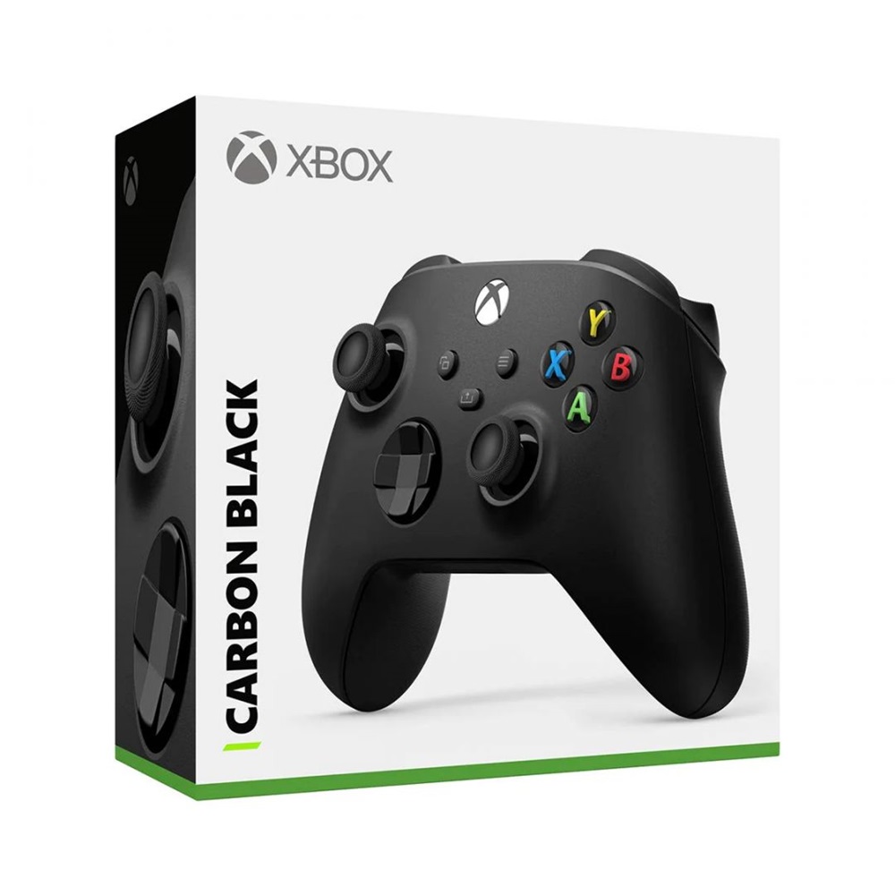 Microsoft QAT-00009 Xbox Series X|S/Xbox One Carbon Black vezeték nélküli fekete kontroller